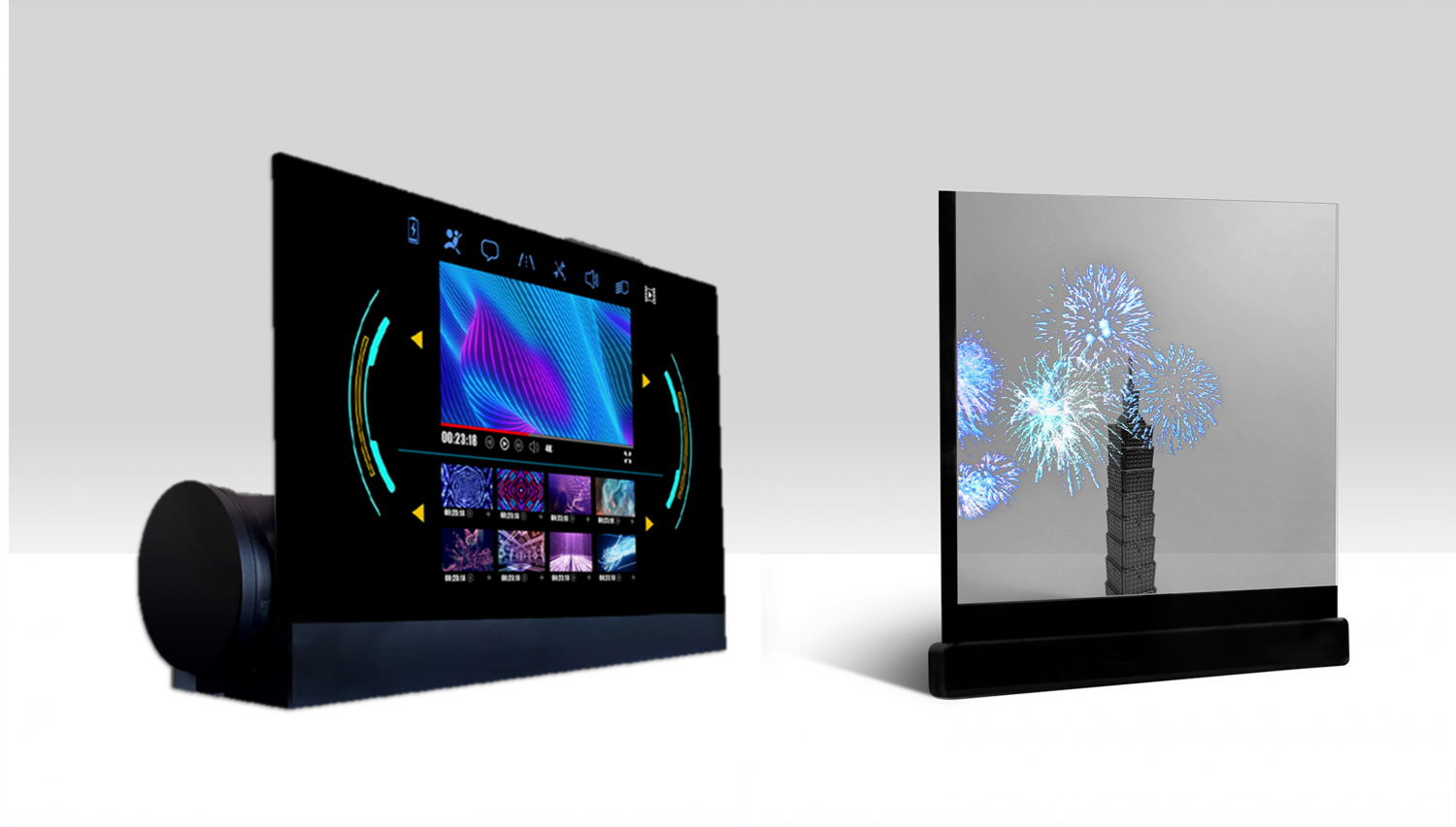 可卷式、折迭性、高透明